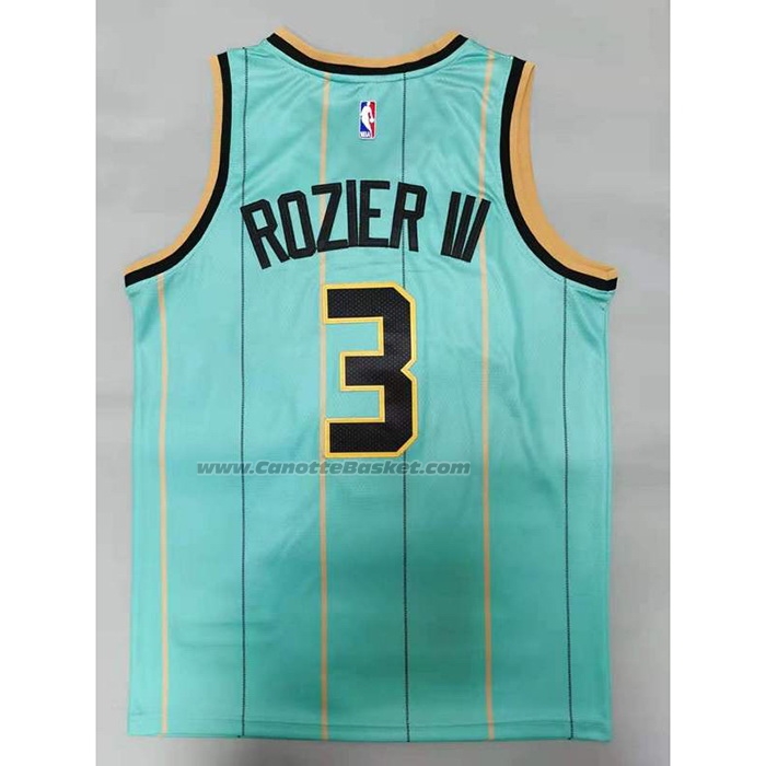 Maglia Charlotte Hornets Terry Rozier III NO 3 Citta 2020-21 Verde